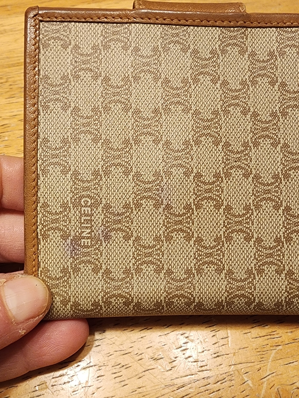 vintage Celine Macadam Triomphe canvas and leather wallet - Picture 3 of 16